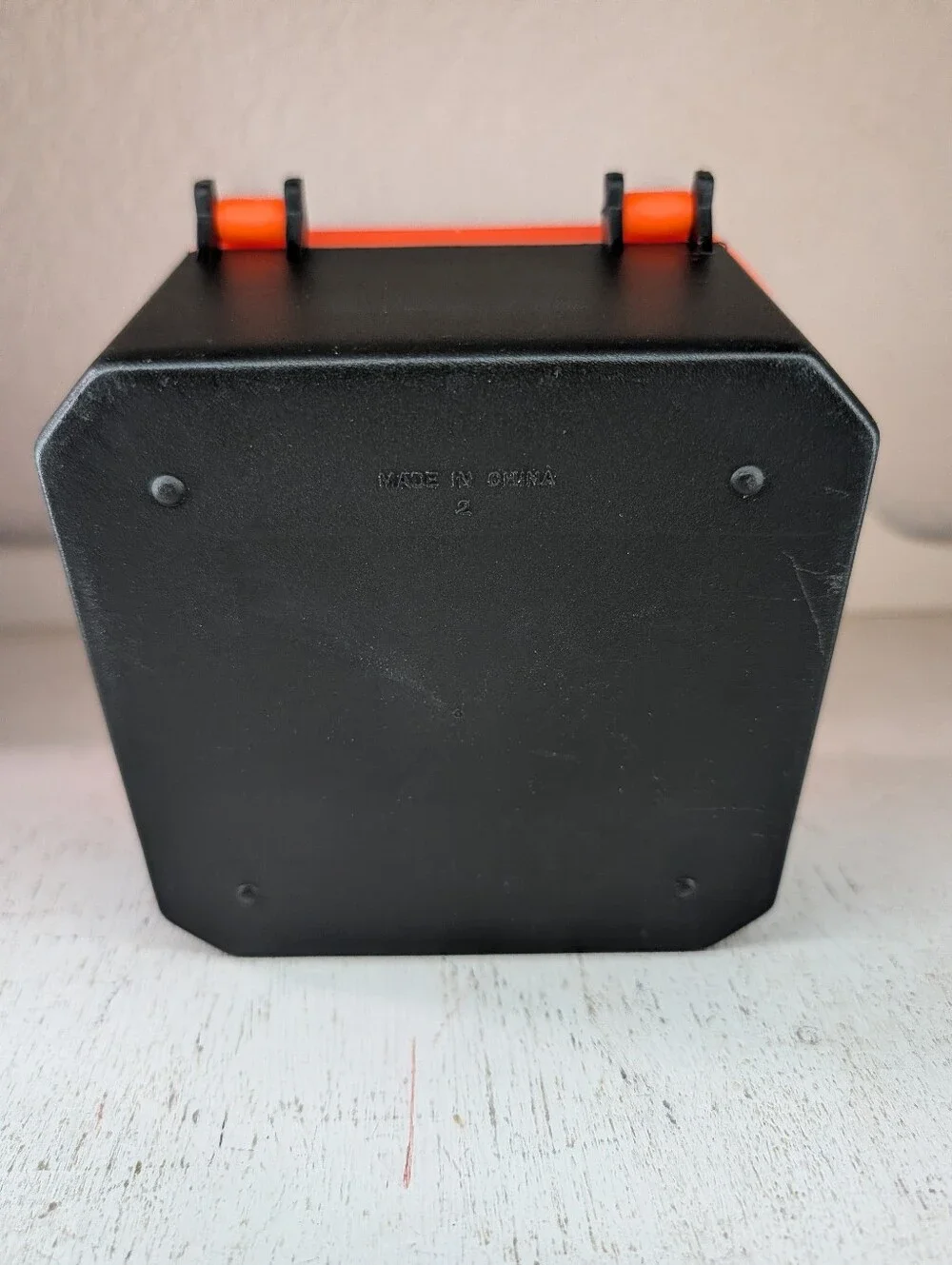 Vintage Retro Caboodle Case 2 Tier Mirror Tray Insert Orange Black Organizer